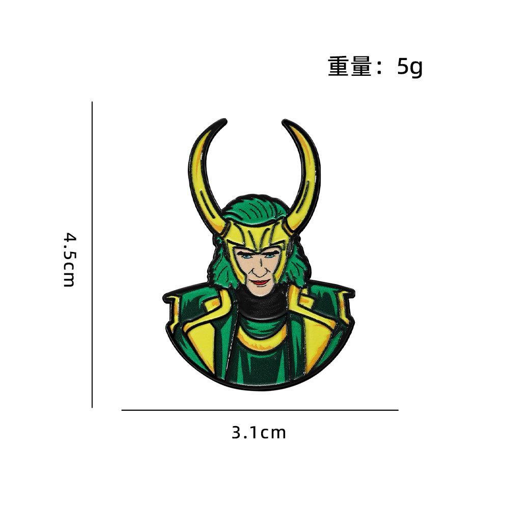 Superhero Anime Cartoon Brooch Pin Avengers Movie Merchandise Backpack Decoration