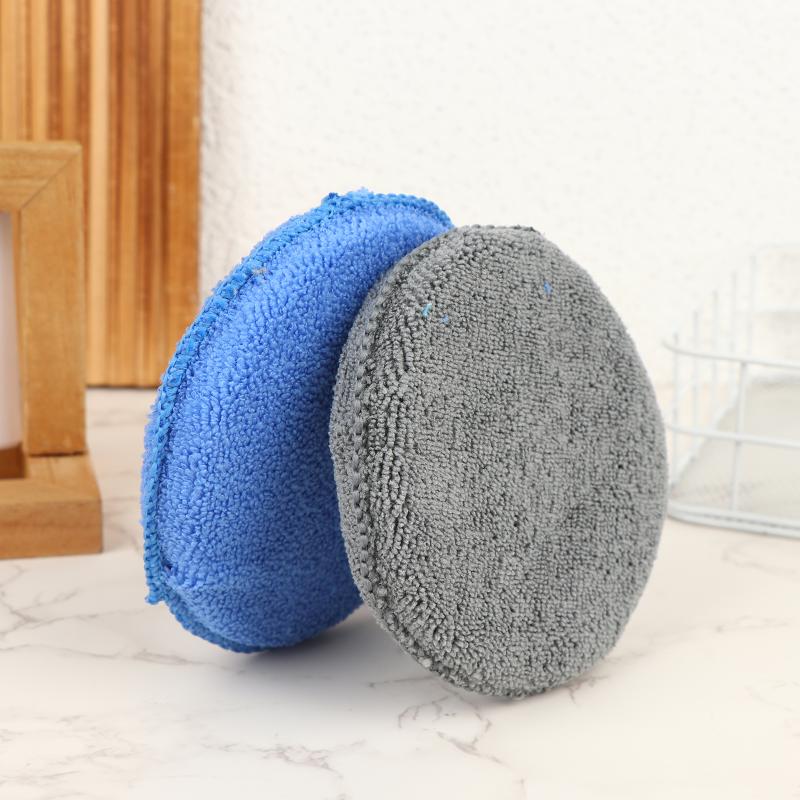 5/10/20Pcs Car Detailing Applicator Pads Car Care Waxing Polish Sponges Soft Microfiber Round Foam Sponges Car Cleaning Tools