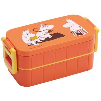 Cutie de prânz Skater cu 2 niveluri, 600 ml, culoarea Moomin, fabricată în Japonia, YZW3