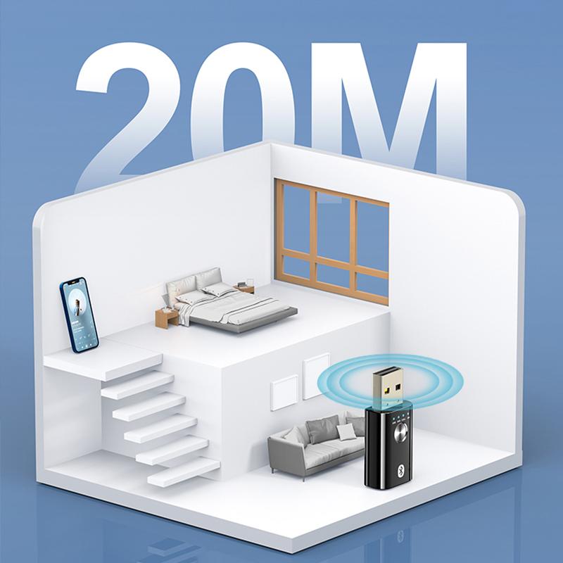 4 In 1 Bluetooth 5.1 Audio Receiver Transmitter Stereo USB Dongle 3.5mm 3.5 AUX RCA Wireless Adapter For Car Kit TV PC Headphone