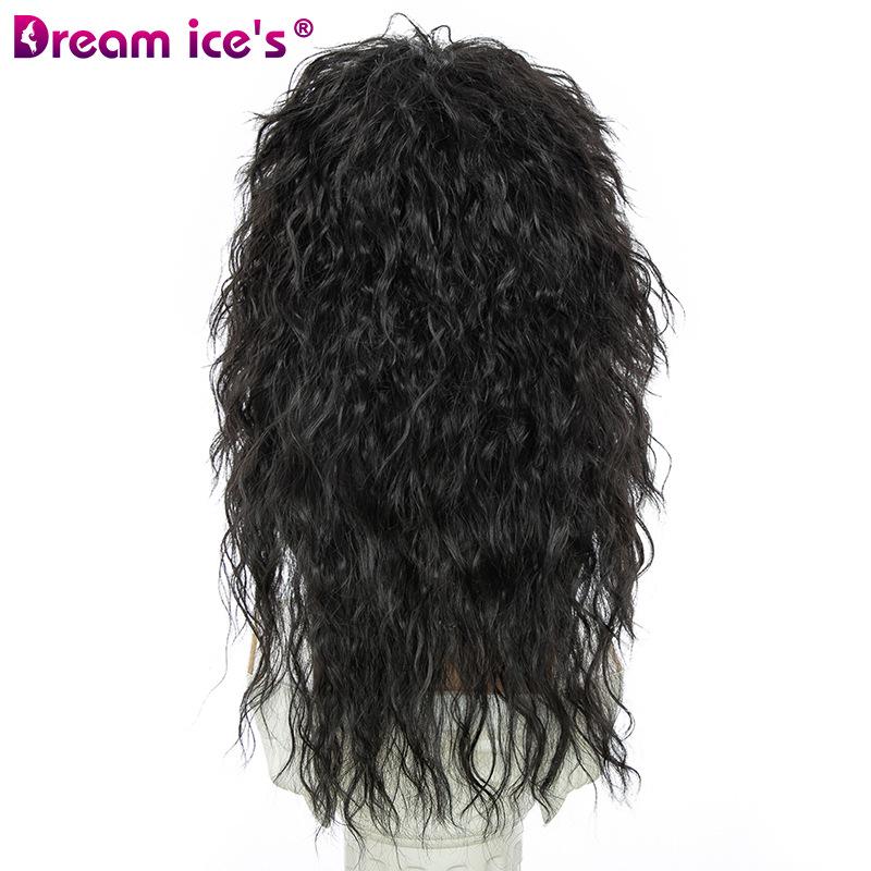 Men Women 70s 80s Rock Punk Wig Long Curly Synthetic Hair Halloween Wigs Halloween Costumes Animation Wigs