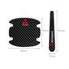 bljm6 8PCS Carbon Fiber Car Door Handle Bowl Sticker Anti-scratch Decal for Mitsubishi Lancer ASX Pajero Eclipse Delica
