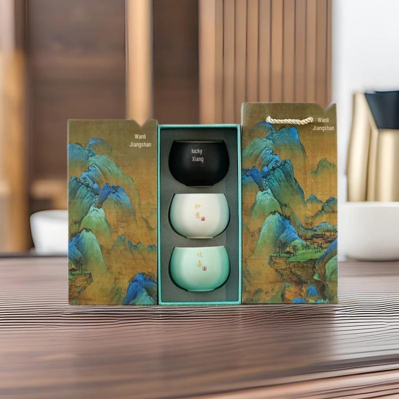 Guochao Creative Ceramic Master Cup - Elegant Gift Box for Teacher's Day, Elders, and Company Souvenirs