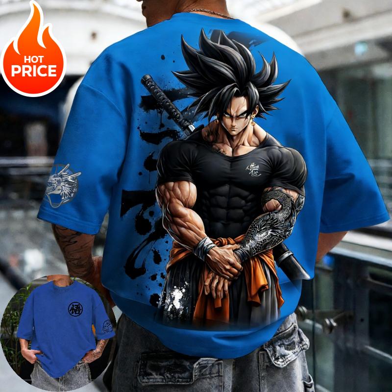 Son Goku Gym Dragon Ball Super Saiyan Harajuku Men Summer Cotton T-Shirt Top Loose Women Streetwear Casual Short Sleeve Tee