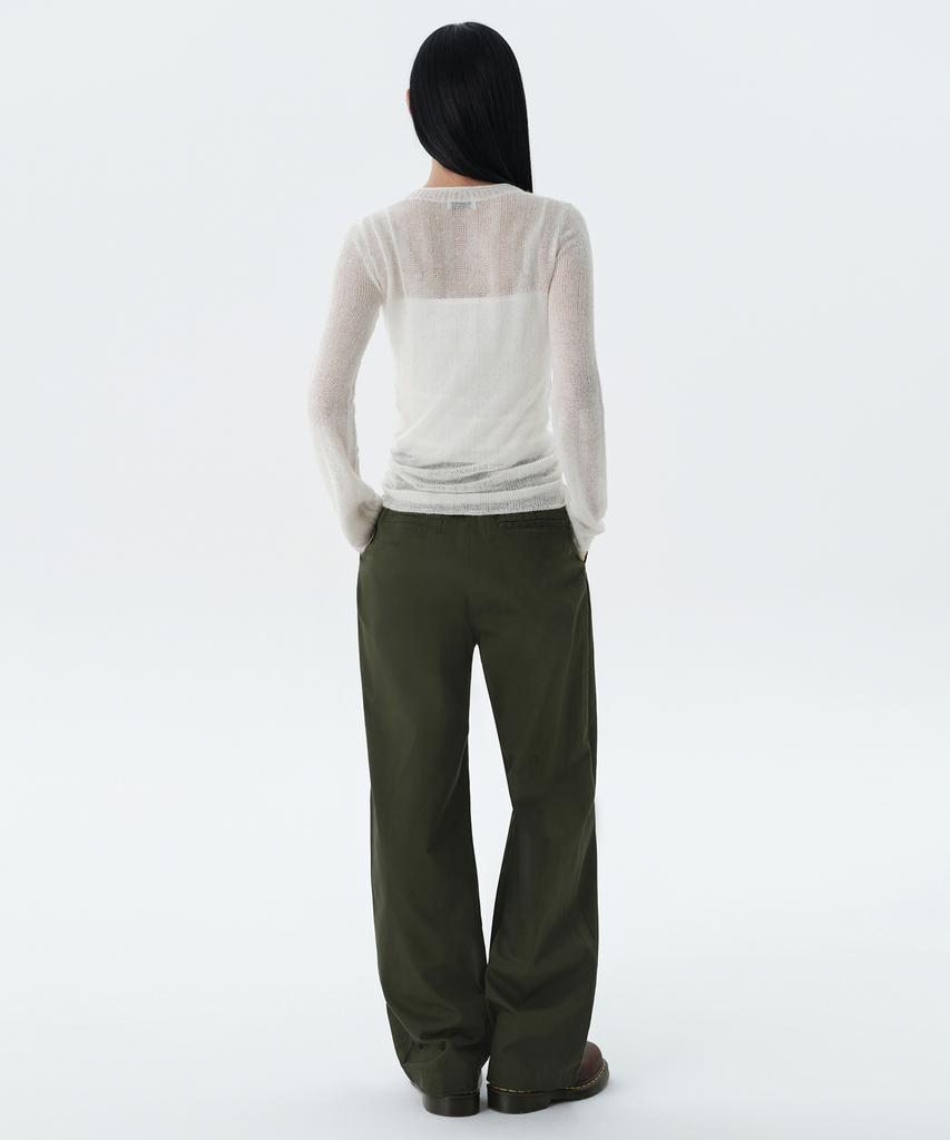 MUSINSA STANDARD WOMAN Women'S Wide Chino Pants [Khaki]