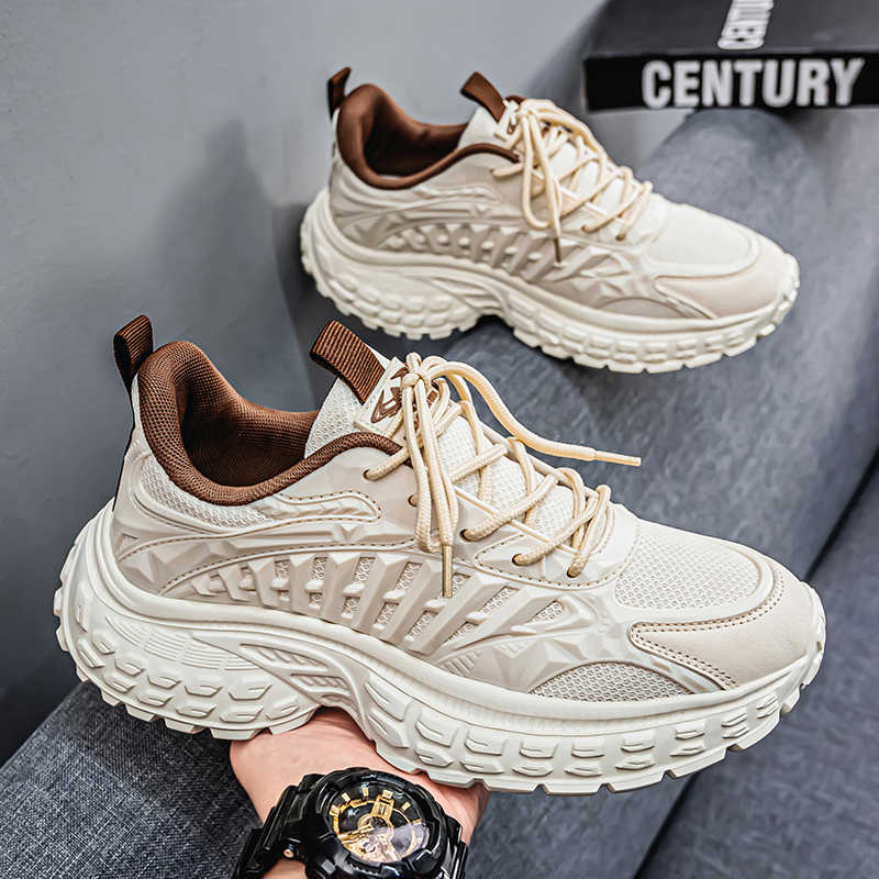 Thick Sole Autumn-spring Man Trainers Woven Summer Shoes Men Sports Sneakers High Brand Exercise Out Luxe High-quality