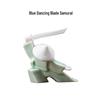 Ceramic Swordsman Incense Holder: Creative Sword-Dancing Ornament & Stick Burner Base