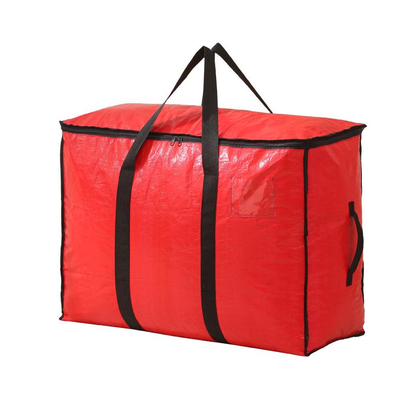 Waterproof Foldable Quilt Storage Bag - Large Capacity Portable Cotton Tote