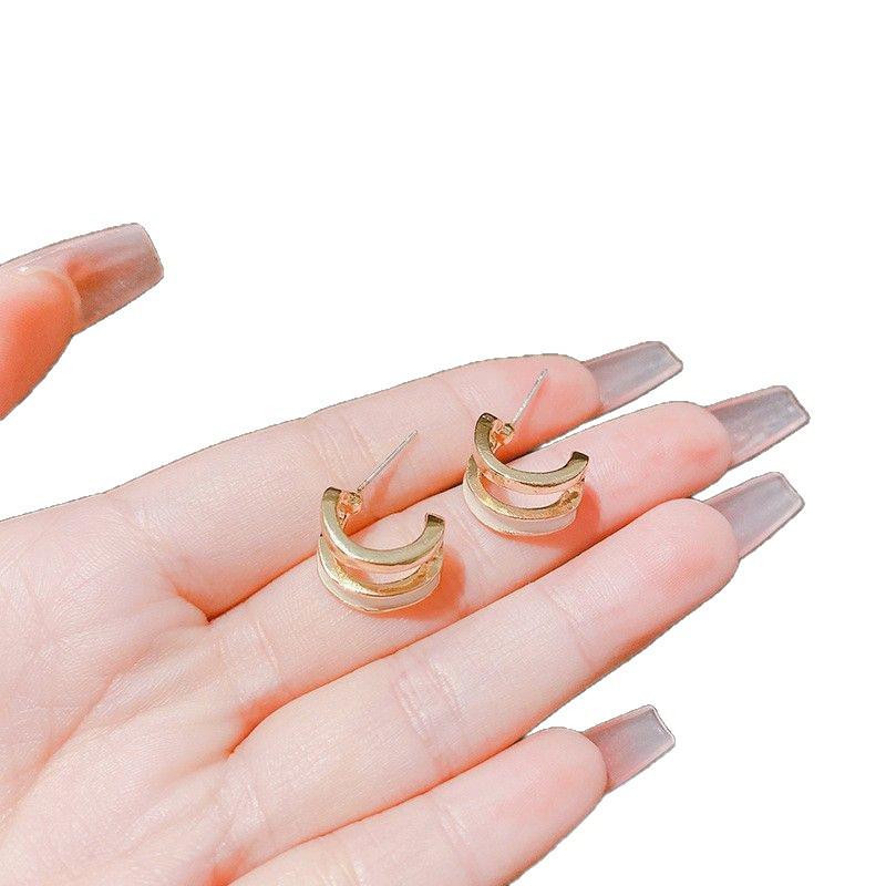 Elegant High-End Geometric Square Earrings for Women