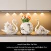 Swan Wine Rack Ornament - Elegant Display for Living Room or Dining Cabinet