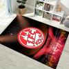 FC Köln Stadium Fans Team Logo Print Rug, Non Slip Floor Mat for Bedroom Living Room Football Fan Home Decor Gift