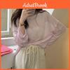 Tshirt For Girls Summer Long Sleeve Lightweight Plain Oversize With Embroidery For Casual Wear