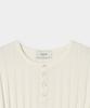Jeilium Harriet Cotton Henley Neck Knit Ivory