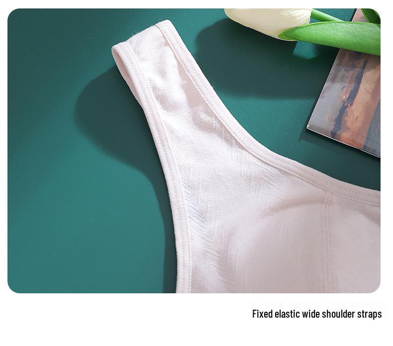 Zhangyan Modal Wire-Free Plus Size Front Closure Bra for Mature Women