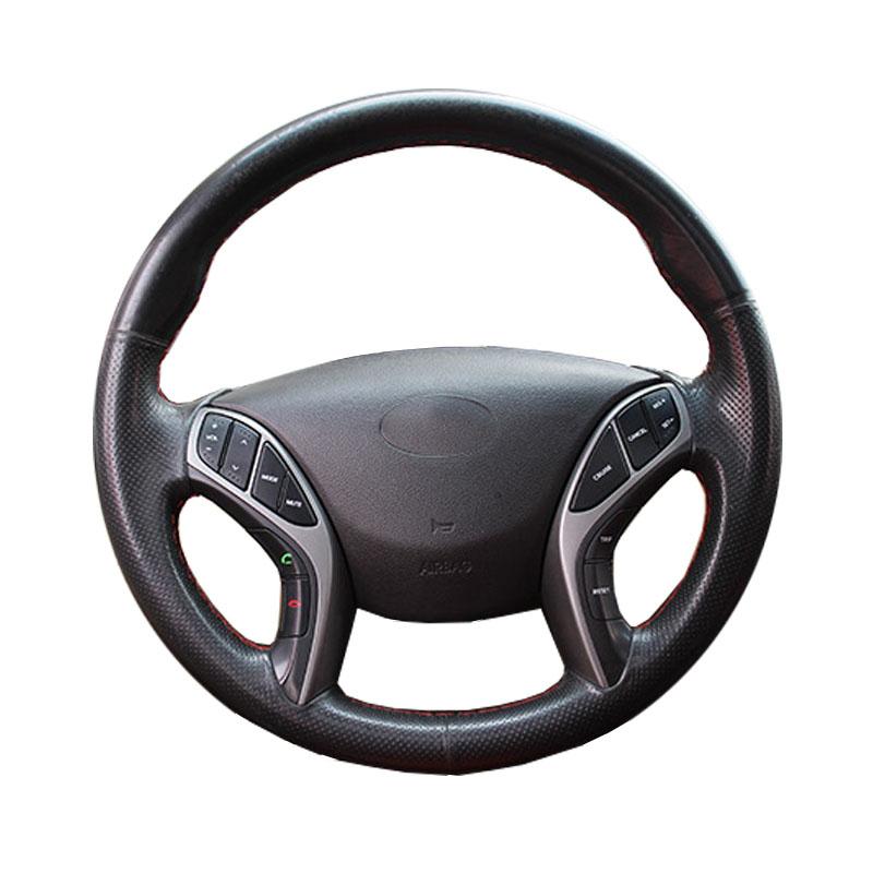 Custom Car Steering Wheel Cover For Hyundai Elantra 3 Sport Avante I30 (Tourer) Leather Braid For Steering Wheel DIY