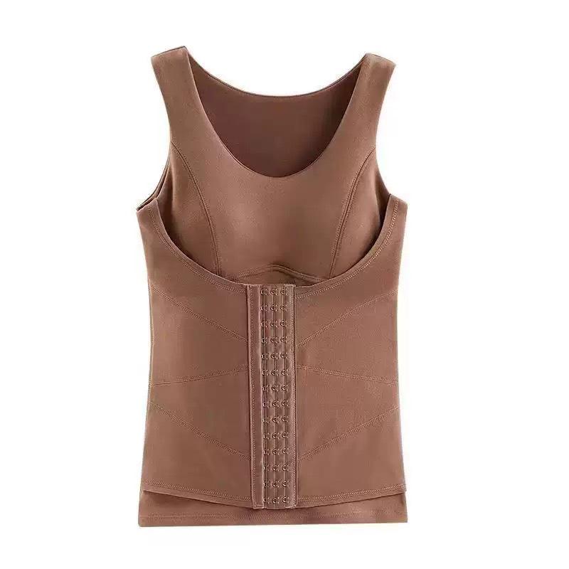 Doppellagiger Samt Taillenformer: Schlankmachende, Bauchkontrollierende & Wärmende Shapewear für Damen