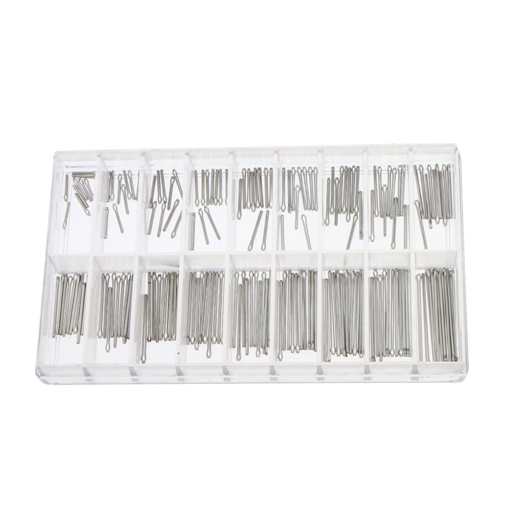 180 Pieces 8-25mm Stainless Steel Watch Band Cotter Pin Assortment Tool