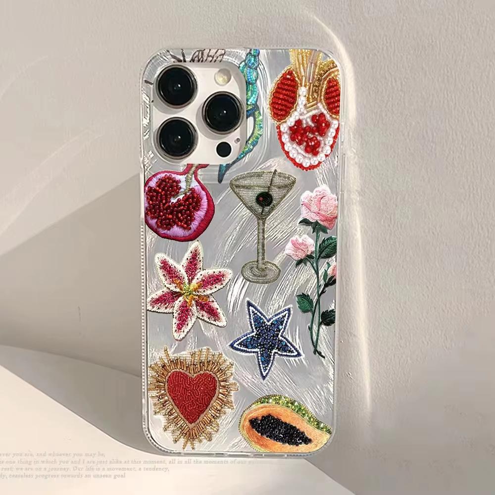 Cute Black Cat Phone Case For iPhone 17 Air 16 E 15 14 13 12 11 Pro Max Plus SE 2020 2022 Silver Feather Texture Cover