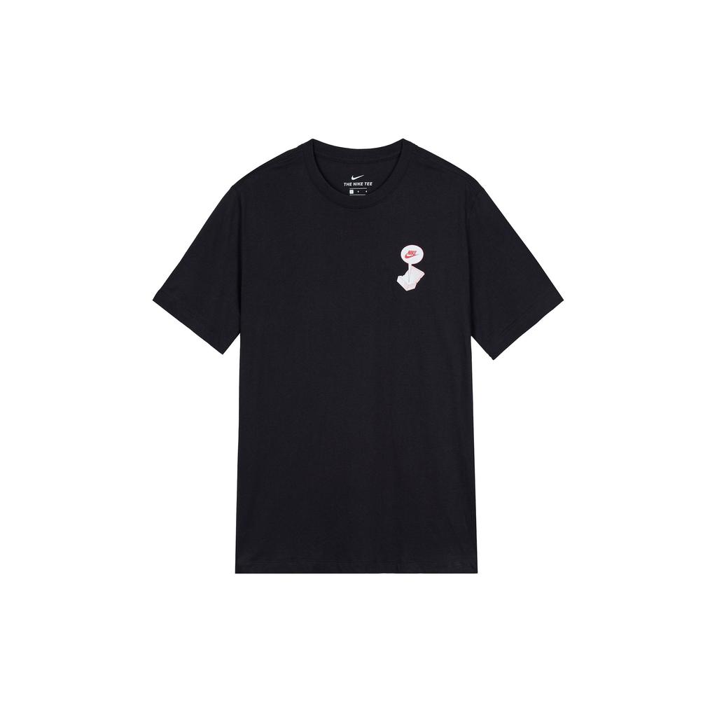 Nike NSW Alphabet Logo Shoebox Print Short Sleeve T-Shirt Men Tops Black CT6869-010