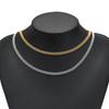 1 Meter Edelstahl Goldfarbe Dreilagige Perlenketten Halsketten mit Perlen Schmuckzubehör Armbänder DIY Schmuckherstellung Zubehör