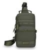 Casual Multi Pockets Men Chest Bag Shoulder Bag Multifunction Sports Message Bag Solid Color Cloth Crossbody Bag Travel