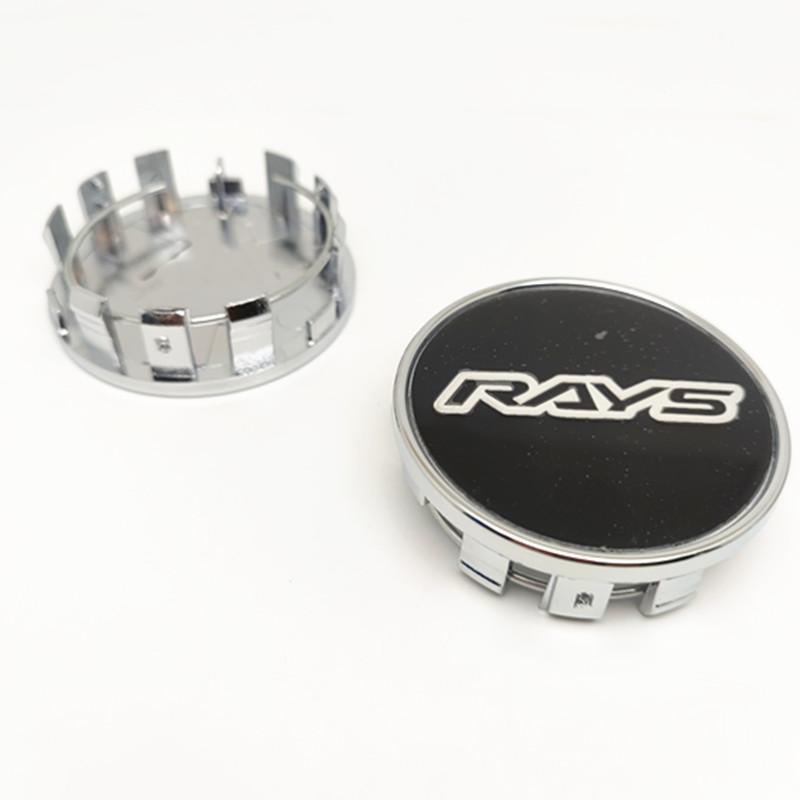 ASW1 4pcs 54mm 50mm Wheel Center Caps Hub W Work Rays Volk Racing Car Styling Rims Cover Emblem Badge