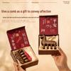 2026 Year of the Horse Chinese Sandalwood Comb Gift Box for Clients & Foreigners