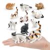 American Shorthair Pvc Cat Model Animal Toy Educational Display For Children