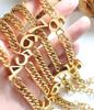 European-American Hip Hop Cuban Link Bracelet - 18K Gold-Plated Titanium Steel, Trendy Statement Jewelry