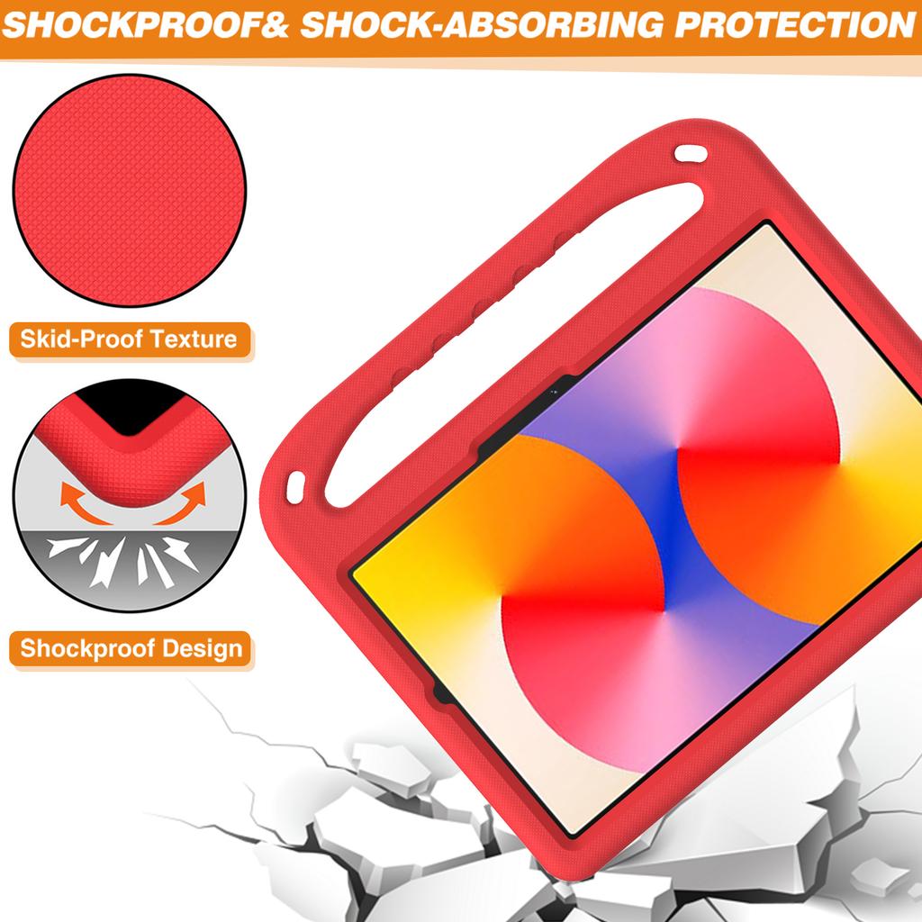Kids Friendly EVA Case For Huawei MatePad SE 11 Built-in Kickstand Cover With Hand Holder Shockproof Protection