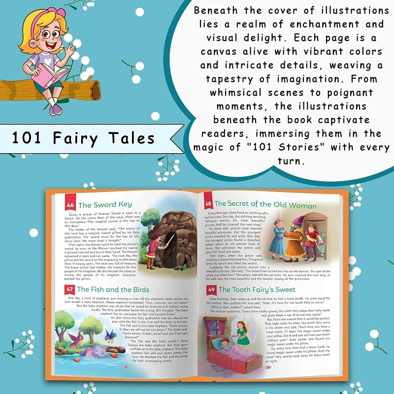 Fairy Tales for kids (Ages ) (Hardbound) : Fairy tale book for young readers, Storybook for kids, Children learning story tales.