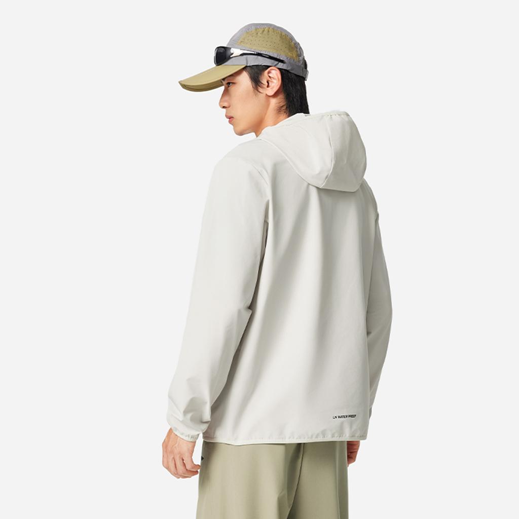 Li Ning Fitness Series Hooded Logo Stitching Windbreaker Men Outerwear AFDVE81-13