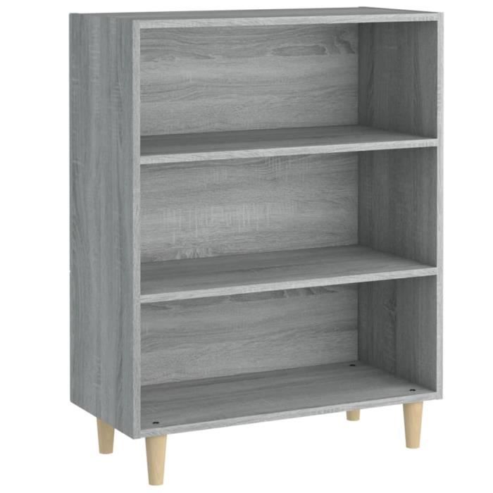 817376 vidaXL Buffet Sonoma Grey 69.5x32.5x90 Cm Engineered Wood