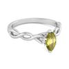 Peridot Marquise Ring – 925 Sterling Silver