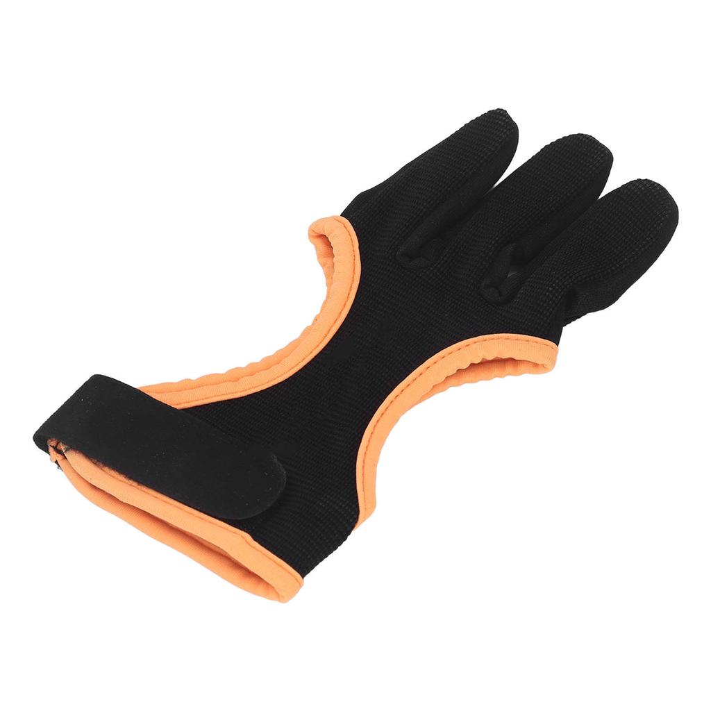Archery Hand Guard Three Fingers Breathable PU Recurve Bow Archery Gloves for Outdoor Shooting S