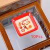 1/12 10Pcs Dollhouse Cartoon Mini Tray Dishes Set Dollhouse Simulation Kitchen Decoration Toy Kid Pretend Play Toys