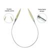 Knitting Tool Bleached White Bamboo Sweater Needle, Hand Removable Ring Needle, Head Changing Ring Bamboo Needle Set