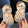 2024 Girls' Non-Slip Pearl Sandals - Soft Sole, Cute Princess Style for Outdoor & Beach