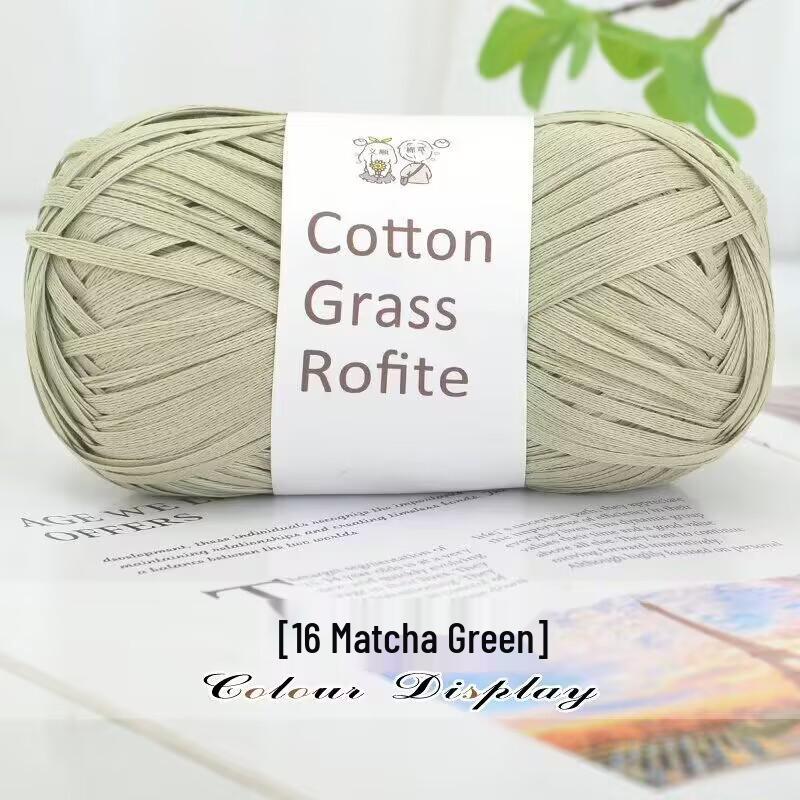 Handmade Cotton and Raffia DIY Yarn Pack for Weaving Bags & Hats