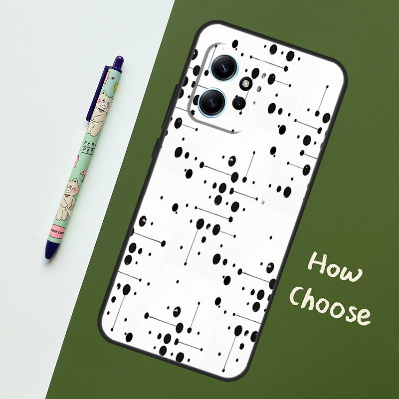 Polka Dots Lines Abstract Art Case For Xiaomi Redmi Note 14 10 11 12 13 15 Pro Plus Cover For Redmi 15 13C 12C 10C 14C 15C