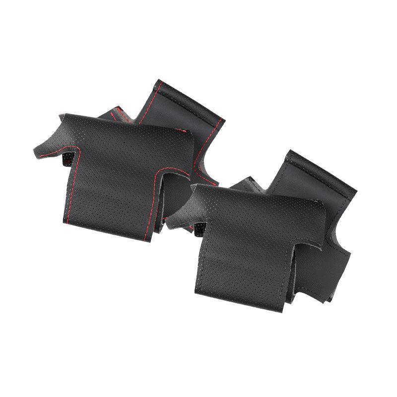 Für Chevrolet Niva 2009-2017 Für Opel Vauxhall Corsa (D.) Mikrofaser Perforiertes Leder Auto Lenkradabdeckung Schutzverkleidung