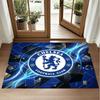 Chelsea FC Design Crystal Velvet Rug Soft Decorative Mat for Bedroom Entrance