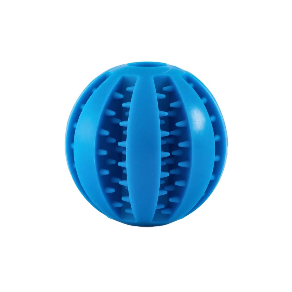 Durable Silicone Dog Chew Ball Interactive Treat Dispensing Toy for Dental Cleaning and Mental Stimulation Slow Feeding Puzzle Ball