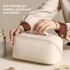 Style Large Capacity Cosmetic Bag With Multi Grid Storage For Women