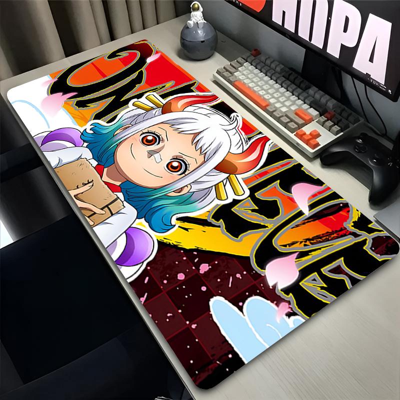Hd Anime Mouse Pad Notbook Gamer Keyboard Pad Nonslip Rubber Extended Office Computer Desk Mat One Piece Yamato Kawaii Mousepad