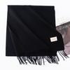 Women S Solid Color Faux Cashmere Scarf Warm Winter Neckwear For Daily Use
