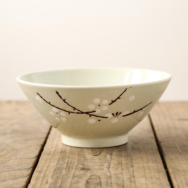 

Japanese Style 7-inch Bucket Bowl Hotel Ramen Bowl Sushi Hotel Noodle Bowl Creative Large Snowflake Porcelain Salad Bowl