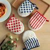 1Pcs Kitchen Cotton Anti-scalding Oven Gloves Mitts Potholder Duckbill Shape Cotton Gloves Tray Dish Bowl Holder Oven Hand Clip