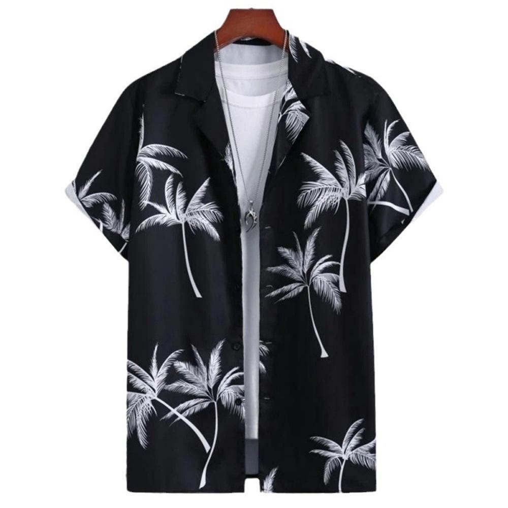 3D Printed Geometry Men's Shirts Loose Casual Fashion Button Short Sleeve Lapel Hawaiian Blouse Shirts for Summer Clothing