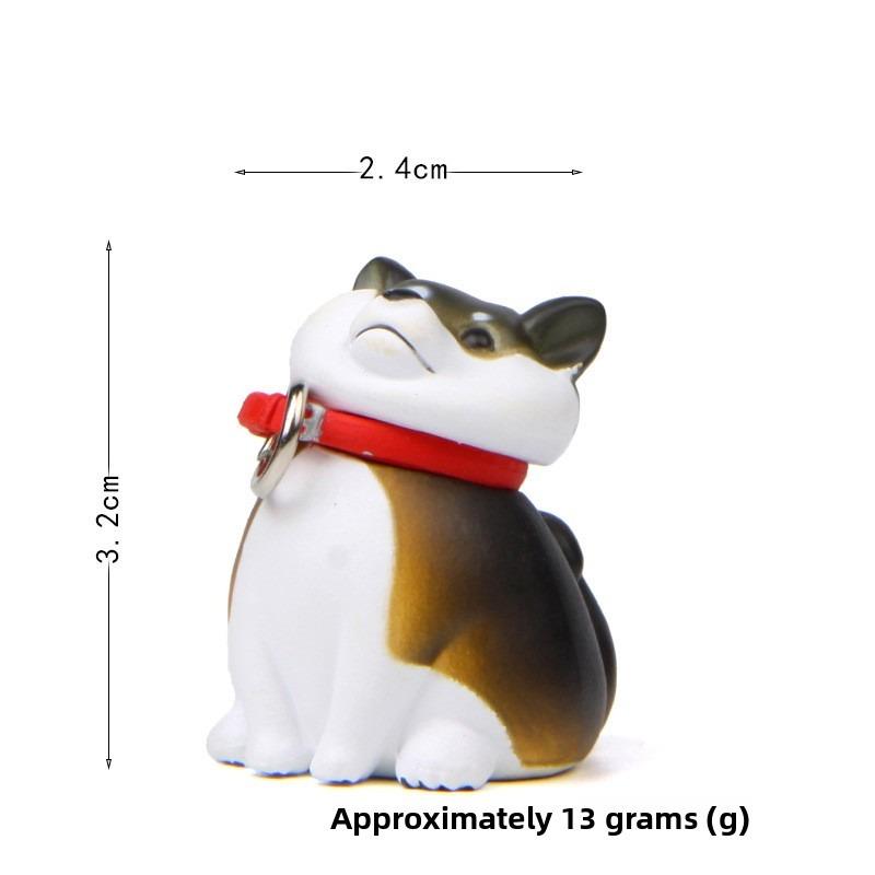 Self-healing Warmth, Refusal To Leave Shiba Inu, Don't Want To Leave Shiba Inu Figurine Baking Landscape Figurine
